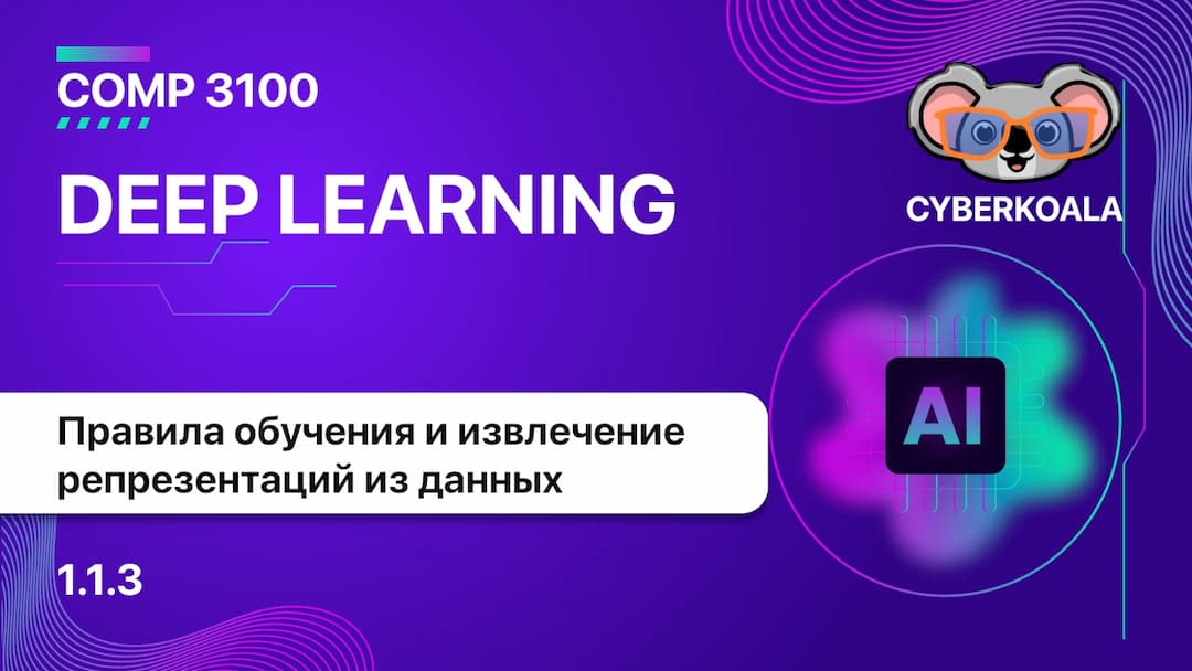 Обучение правилам и представлениям на основе входных данных